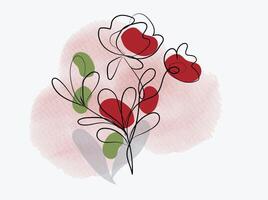 aquarel bloemen arrangement collectie vector