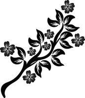 bloem silhouetten ontwerp vector