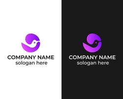 modern O vogel icoon logo ontwerp sjabloon ontwerp vector