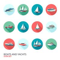 Boten Icons Set vector