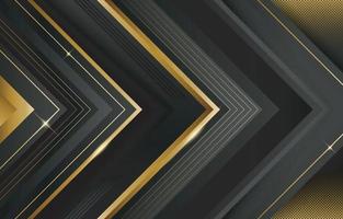 luxe zwarte en gouden achtergrond vector