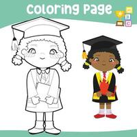 kleur werkzaamheid voor kinderen. kleur bladzijde voor kind. afdrukbare werkblad vector