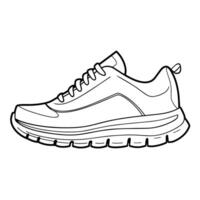 strak sneaker icoon ontwerp voor modern branding. vector