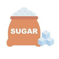 suiker zak icoon. zoetstof. vector