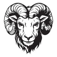 kudde woede iconisch boos schapen logo voor kleding vector