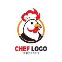 chef hoed logo en icoon vectorr ontwerp sjabloon vector