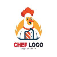 chef hoed logo en icoon vectorr ontwerp sjabloon vector