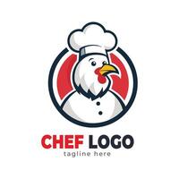 gedetailleerd chef logo sjabloon vector