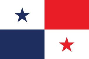 nationaal vlag van Panama. Panama vlag. vector