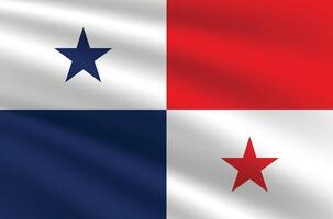 nationaal vlag van Panama. Panama vlag. golvend Panama vlag. vector