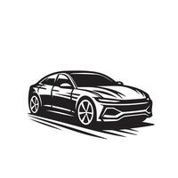 auto silhouet ontwerp Aan wit achtergrond. auto illustratie.auto logo vector