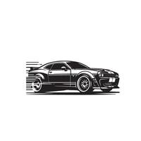 auto silhouet ontwerp Aan wit achtergrond. auto illustratie.auto logo vector