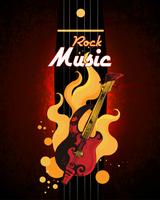 Rock muziek poster vector