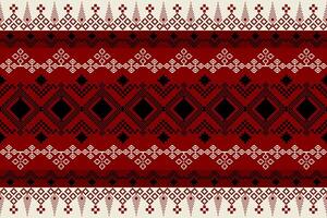 pixel patroon etnisch oosters traditioneel. ontwerp kleding stof patroon textiel Afrikaanse Indonesisch Indisch naadloos aztec stijl abstract illustratie voor afdrukken kleding vector