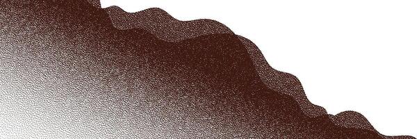chocola en koffie poeder, verspreide cacao Aan een licht achtergrond. deeltjes van aarde en stof. bruin zand textuur.top visie van de taart. vector