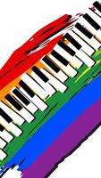 abstract piano sleutels. gebruikt voor decoratie, reclame ontwerp, websites of publicaties, spandoeken, posters en brochures. vector