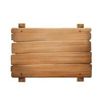 houten bord geïsoleerd op wit vector