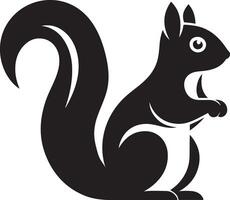 eekhoorn silhouet illustratie Aan wit achtergrond. vector