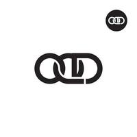 oqd logo brief monogram ontwerp vector