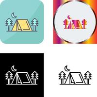 tent icoon ontwerp vector