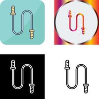 jumping touw icoon ontwerp vector