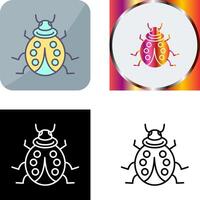 lieveheersbeestje icoon ontwerp vector
