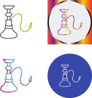 uniek hookah icoon ontwerp vector