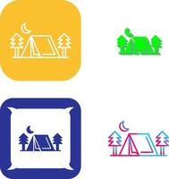 tent icoon ontwerp vector