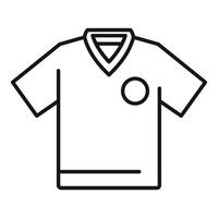 zwart en wit voetbal Jersey icoon vector