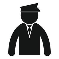 Politie officier icoon in uniform vector