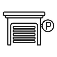 parkeren garage icoon illustratie vector