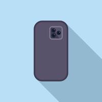 modern smartphone met verdrievoudigen camera illustratie vector