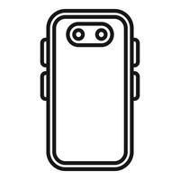 gemakkelijk lijn icoon illustratie van een modern smartphone ontwerp vector