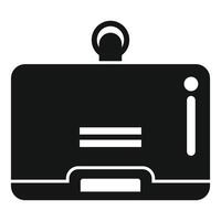 grafisch icoon van wijnoogst koffer vector
