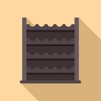 vlak ontwerp leeg chocola Scherm plank icoon vector