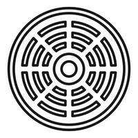 zwart en wit labyrint doolhof schets illustratie vector