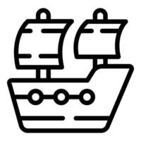 heilige petersburg boot reis icoon schets . Neva rivier- reis vector