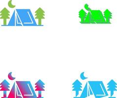 tent icoon ontwerp vector