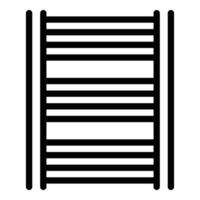 zwart en wit illustratie van een ladder vector