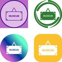 museum label icoon ontwerp vector