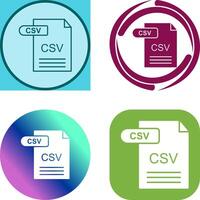 csv icoon ontwerp vector