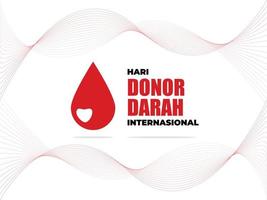 ontwerp voor bloeddonatie, internationale bloeddonatie; vector