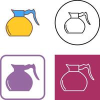 koffiepot pictogram ontwerp vector