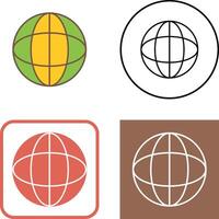 uniek wereldbol icoon ontwerp vector