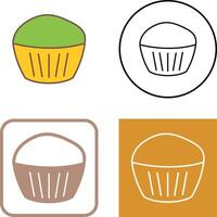 chocola muffin icoon ontwerp vector