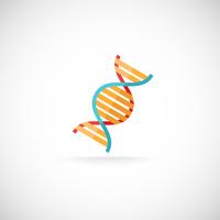 DNA-molecuul pictogram vector