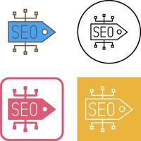 seo label icoon ontwerp vector