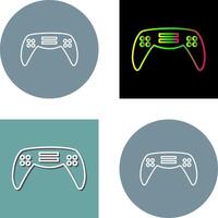 uniek gaming troosten icoon ontwerp vector