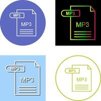 mp3 icoon ontwerp vector