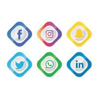 sociale media plat pictogrammen technologie, netwerk. achtergrond groep smiley face verkoop. delen, zoals, vectorillustratie twitter, youtube, whatsapp, snapchat, facebook, instagram, tiktok, tok vector